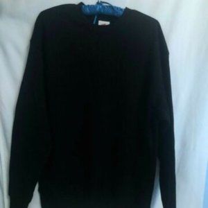 New Hanes Men's Ecosmart Fleece Sweatshirt Black Medium NWOT